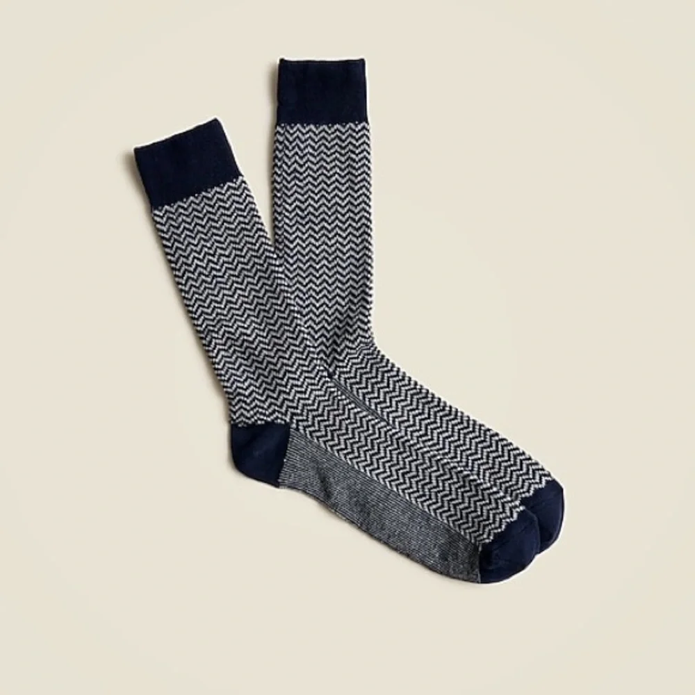 J.Crew Zigzag multi color socks